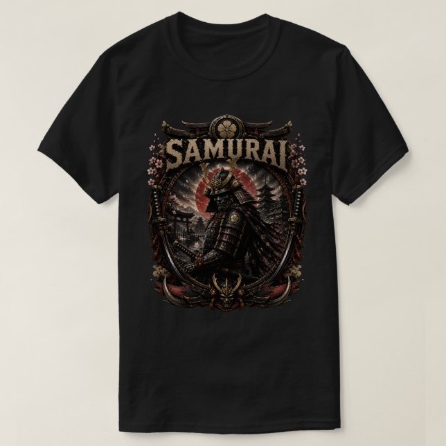 Samurai-Elite-Krieger-T-Shirt T-Shirt (Design vorne)