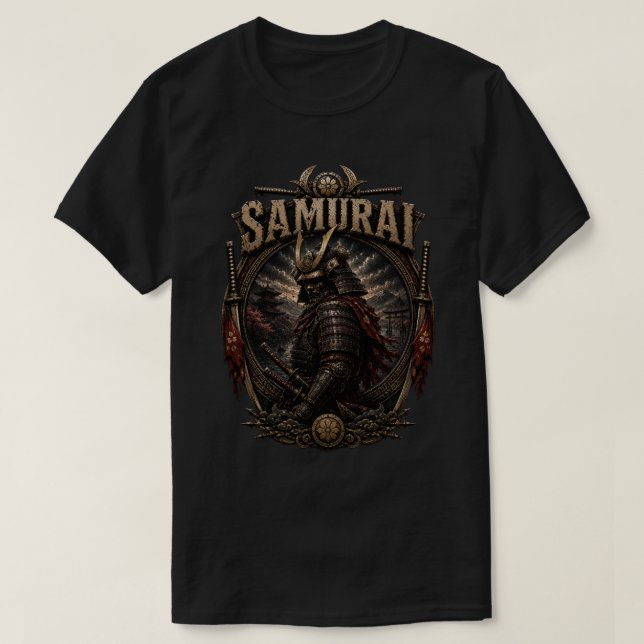 Samurai-Elite-Krieger-T-Shirt T-Shirt (Design vorne)