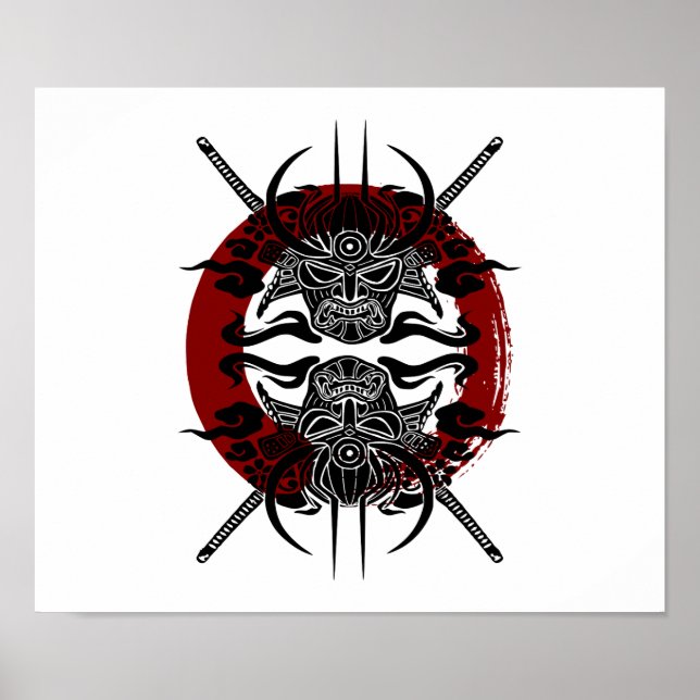 Samurai Enso Circle Poster (Vorne)