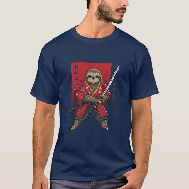 Samurai-Faulheits-T-Shirt T-Shirt (Vorderseite)
