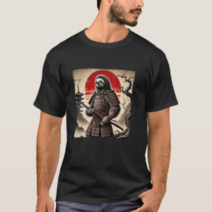 Samurai Faultier Grafik Japanische Ninja Männer Fr T-Shirt