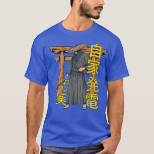 Samurai-Figur Stärke Macht Loyalität Frieden Vint T-Shirt