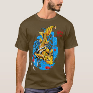 Samurai-Fische und Wellen (2) T-Shirt