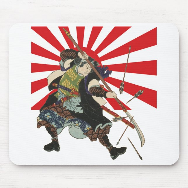 Samurai-Flagge Mousepad (Vorne)