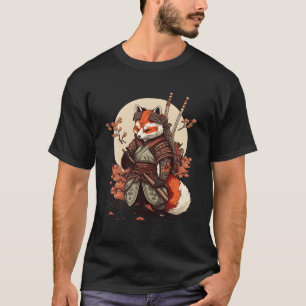 Samurai Fox Warrior Japanisch Ninja Fox Kawaii T-Shirt