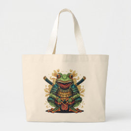 Samurai frog warrior Jumbo Tote Jumbo Stoffbeutel