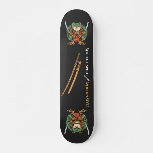 Samurai frog warrior Skateboard (Vorne)