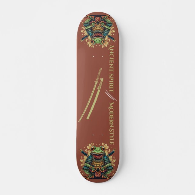 Samurai frog warrior Skateboard (Vorne)