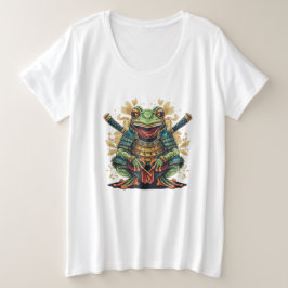 Samurai frog warrior Womens Plus Size T-Shirt