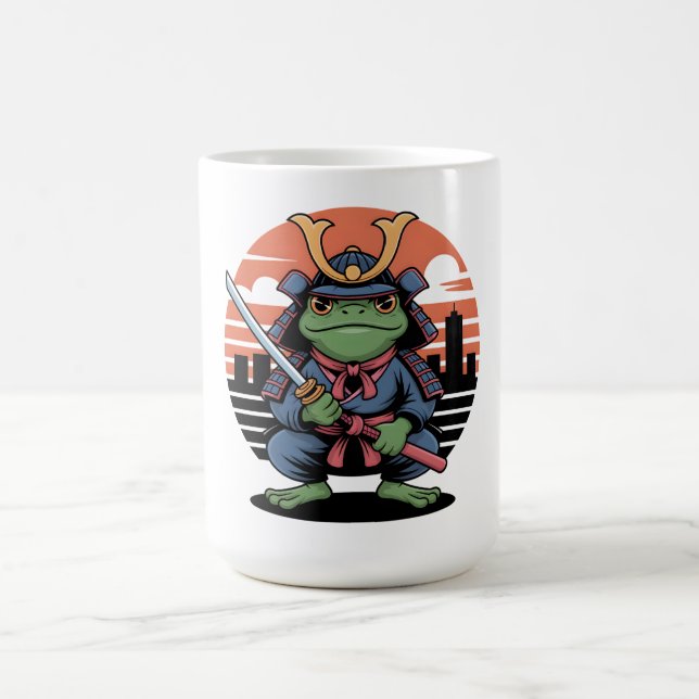 Samurai-Frosch-Krieger Kaffeetasse (Mittel)
