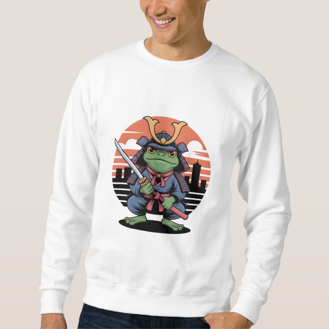 Samurai-Frosch Sweatshirt (Vorderseite)
