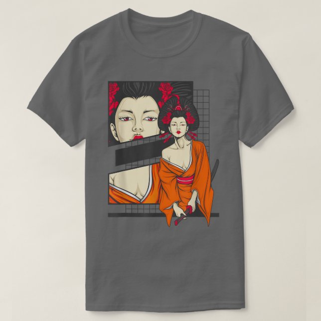 Samurai Geisha (2) T-Shirt (Design vorne)