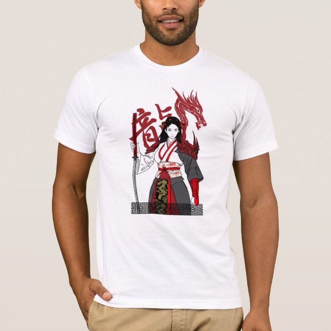 Samurai Geisha T-Shirt (Vorderseite)