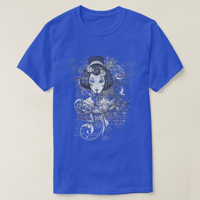 Samurai Geisha Tattoo Style Demon Tops (2) (Design vorne)