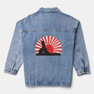 Samurai-Geist-Denimjacke Jeansjacke