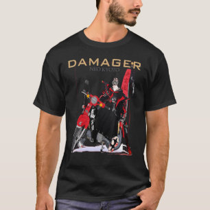 Samurai Girl Ästhetik Japanischer Krieger Damager  T-Shirt