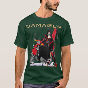 Samurai Girl Ästhetik Japanischer Krieger Damager T-Shirt