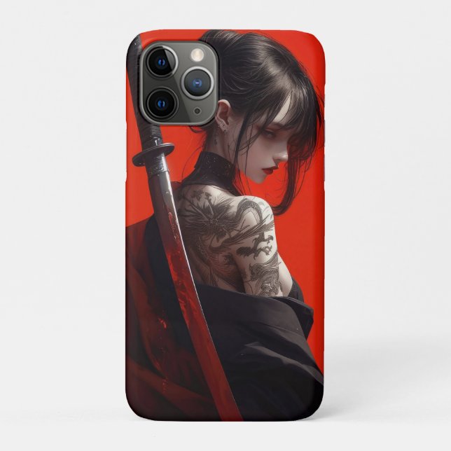 Samurai girl  Case-Mate iPhone hülle (Rückseite)