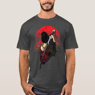 Samurai Girl Warrior Bushido Sword Japan Martial A T-Shirt