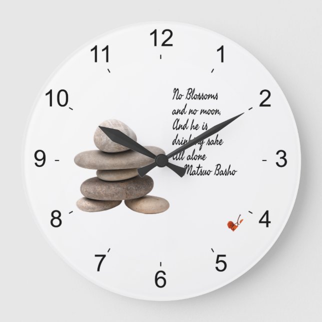 Samurai Große Wanduhr (Vorderseite)