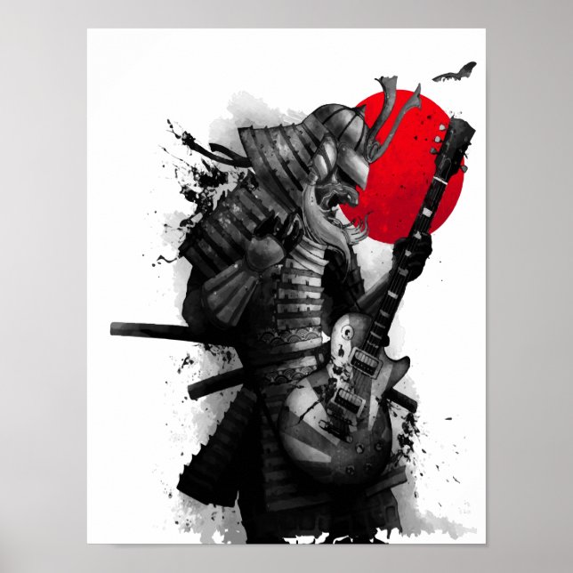 Samurai Guitarist cooles Poster (Vorne)