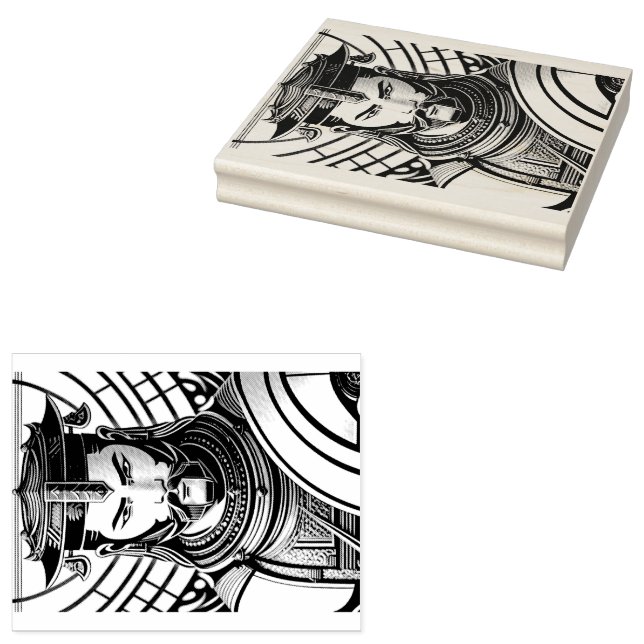 Samurai Gummistempel (Stempel)