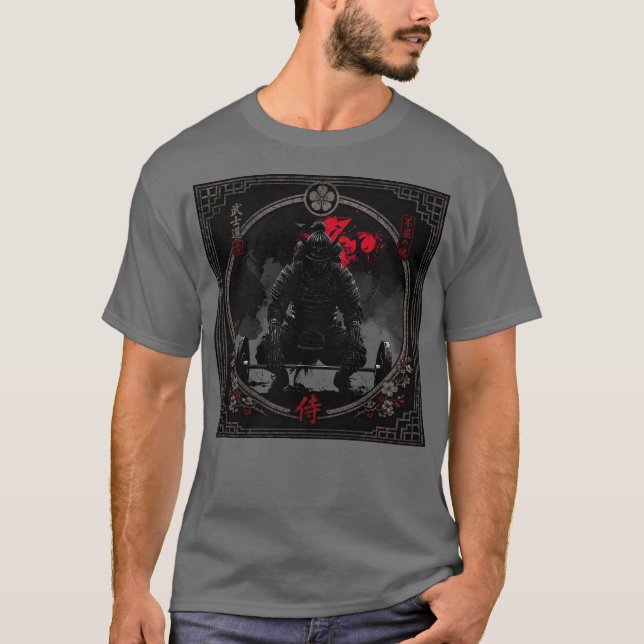 Samurai-Gym-Krieger  T-Shirt (Vorderseite)