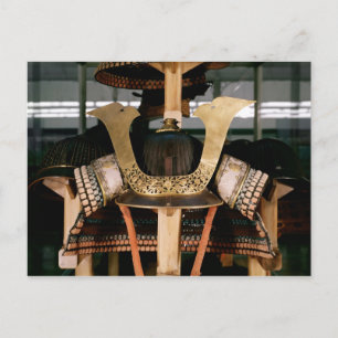 Samurai Helm, Mitte des 14. Jahrhunderts Postkarte