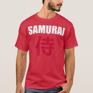 SAMURAI in japanischem Kanji Schreiben von T - Shi T-Shirt