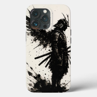 Samurai Ink Art - Rumpf Krieger mit Flügeln Case-Mate iPhone Hülle