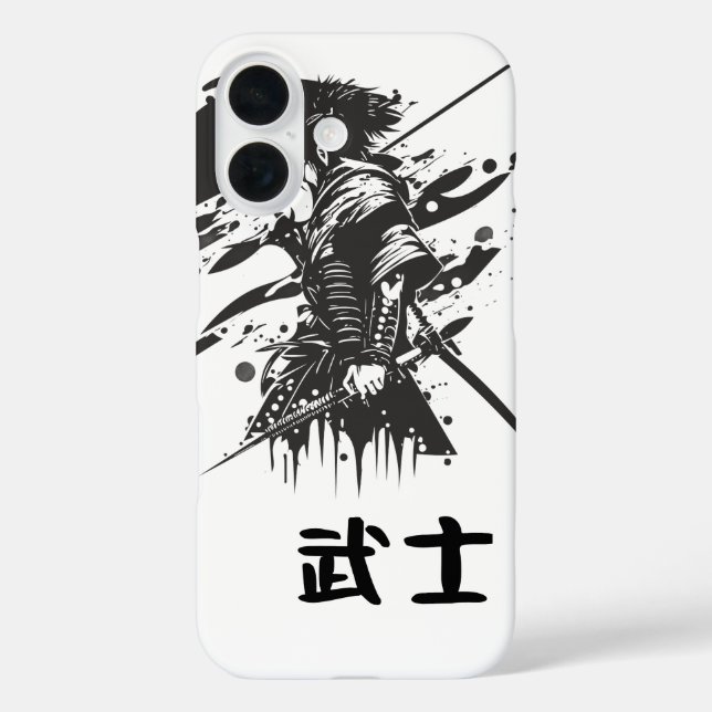 Samurai iPhone 16 Fall Case-Mate iPhone Hülle (Rückseite)