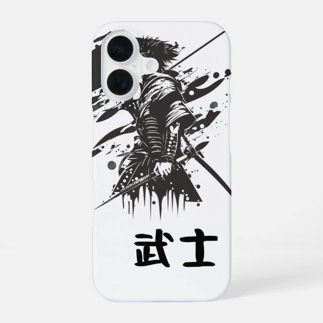 Samurai iPhone 16 Fall Hülle (Rückseite)