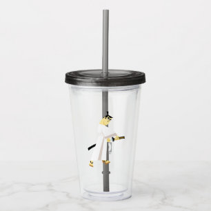 Samurai Jack Drawing Sword Acryltrinkbecher