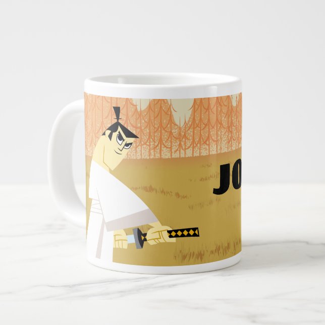 Samurai Jack Drawing Sword Jumbo-Tasse (Vorderseite Links)