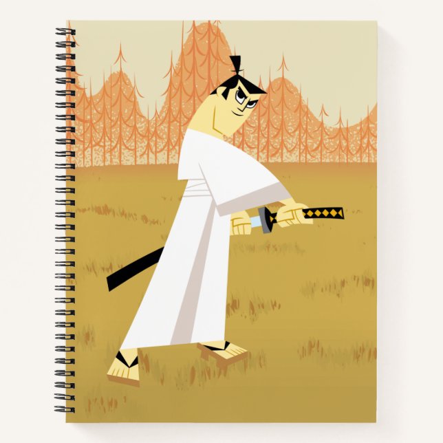 Samurai Jack Drawing Sword Notizbuch (Vorderseite)