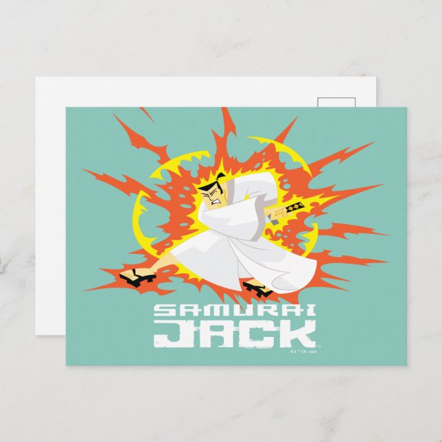 Samurai Jack Energy Graphic Postkarte (Vorne/Hinten)