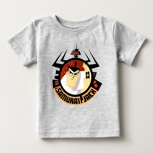 Samurai Jack in Aku Futuristic Frame Baby T-shirt (Vorderseite)
