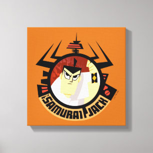 Samurai Jack in Aku Futuristic Frame Leinwanddruck