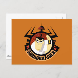 Samurai Jack in Aku Futuristic Frame Postkarte