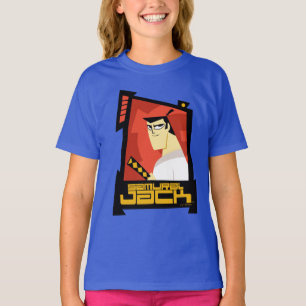 Samurai Jack lächelt futuristische Rahmen Grafik T-Shirt