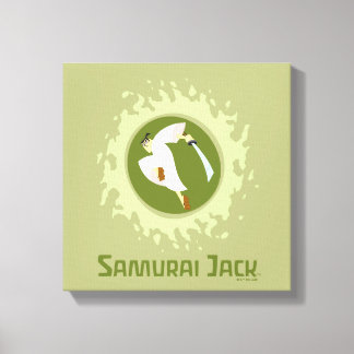 Samurai Jack Leaping Graphic Leinwanddruck