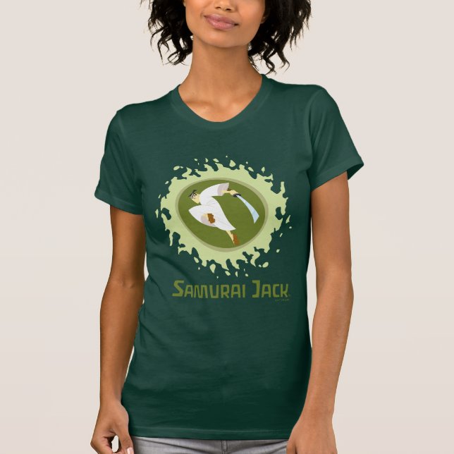 Samurai Jack Leaping Graphic T-Shirt (Vorderseite)