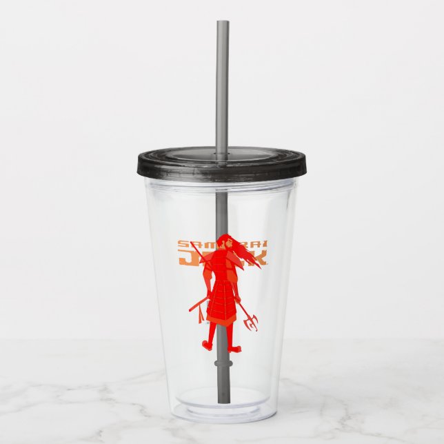 Samurai Jack Red Warrior Graphic Acryltrinkbecher (Vorderseite)
