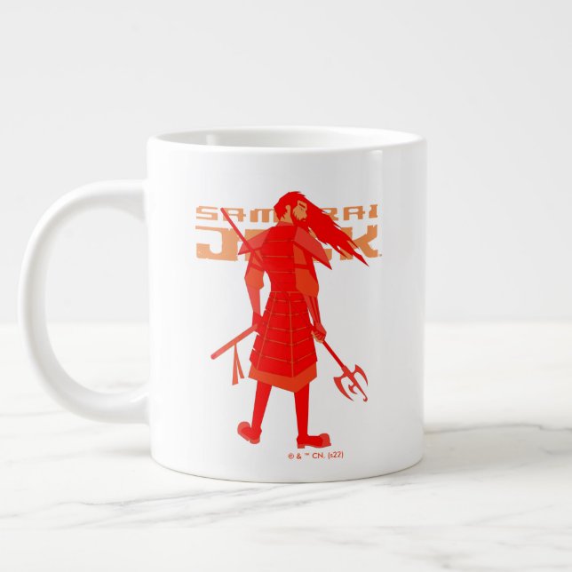 Samurai Jack Red Warrior Graphic Jumbo-Tasse (Links)