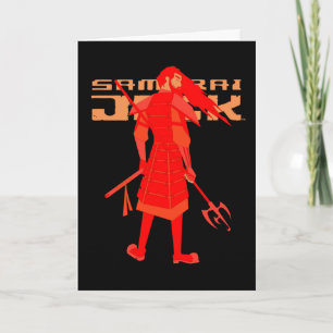 Samurai Jack Red Warrior Graphic Karte