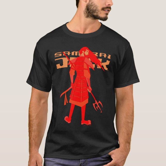 Samurai Jack Red Warrior Graphic T-Shirt (Vorderseite)