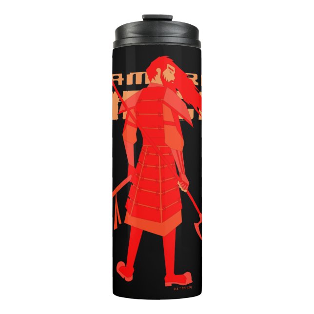Samurai Jack Red Warrior Graphic Thermosbecher (Vorderseite)