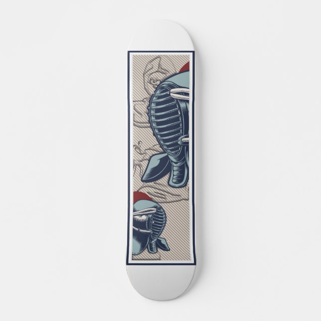 Samurai Japan Ninja Karate Skateboard (Vorne)