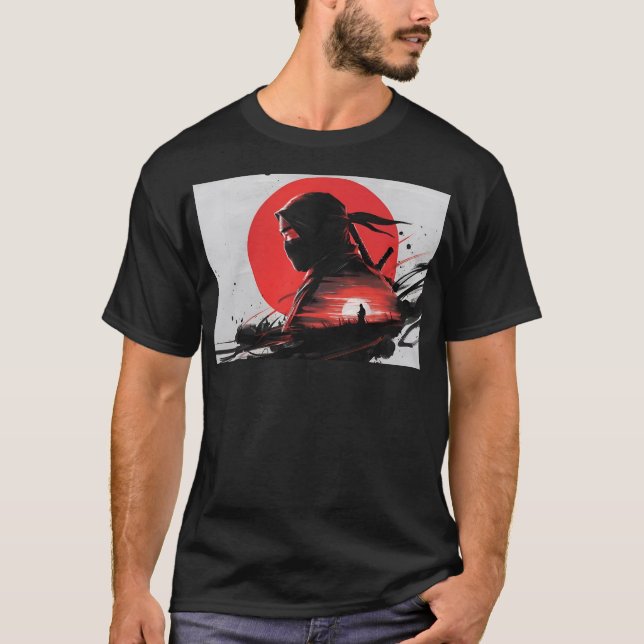 Samurai, Japan, Ninja, T-Shirt (Vorderseite)