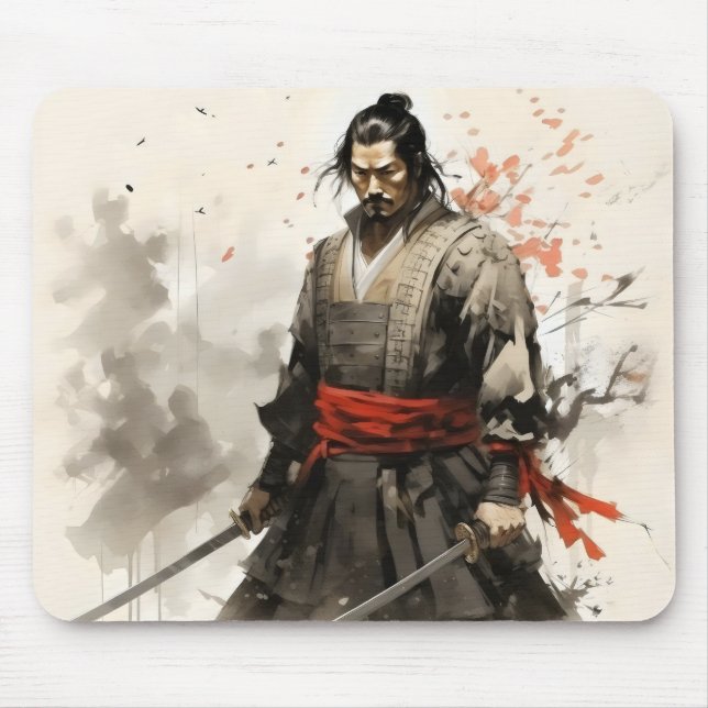 Samurai Japan Warrior Mousepad (Vorne)
